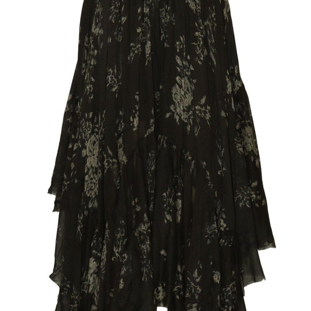 Free People Fp One Clover Printed Skirt Asymmetrical New XS,S & M - Picture 6 of 7